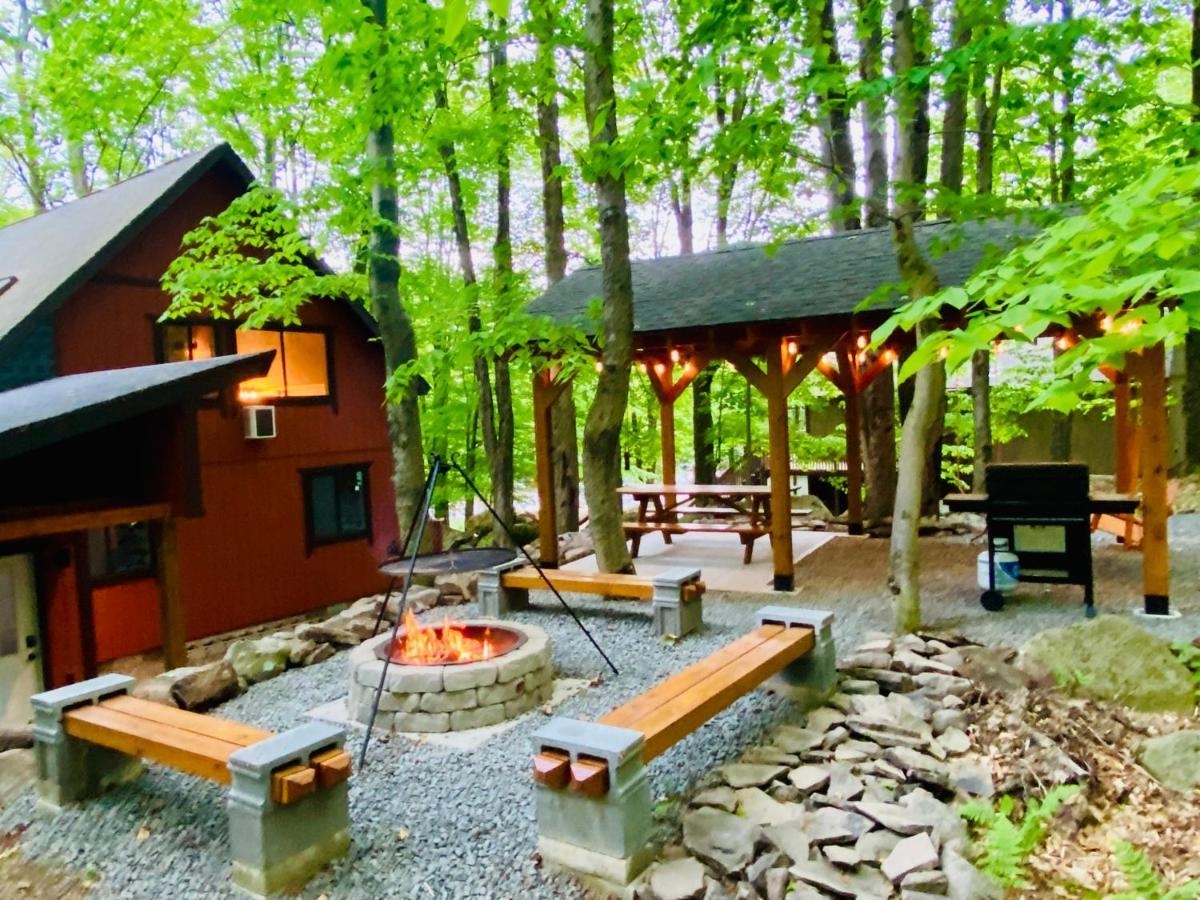Lakeview Cabin In The Hideout Lake Ariel Экстерьер фото